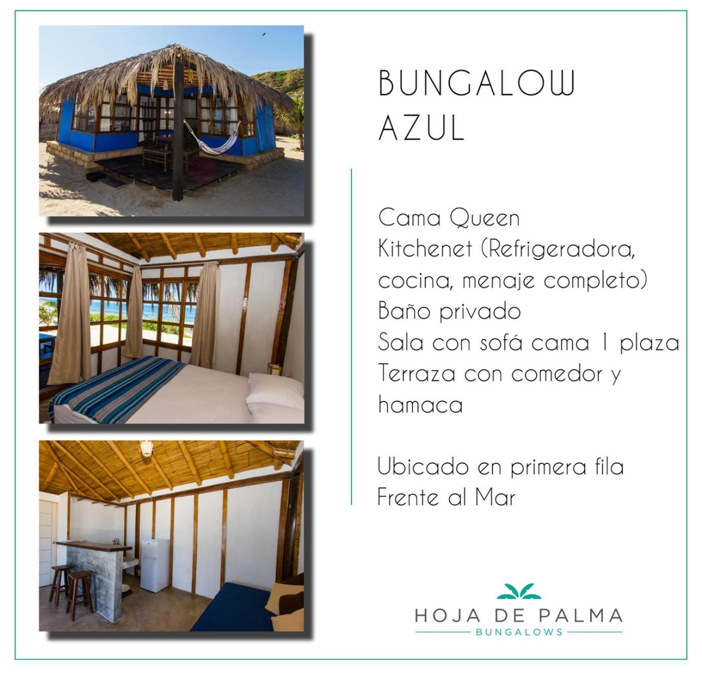 Hoja De Palma Bungalows Canoas de Punta Sal Exterior photo